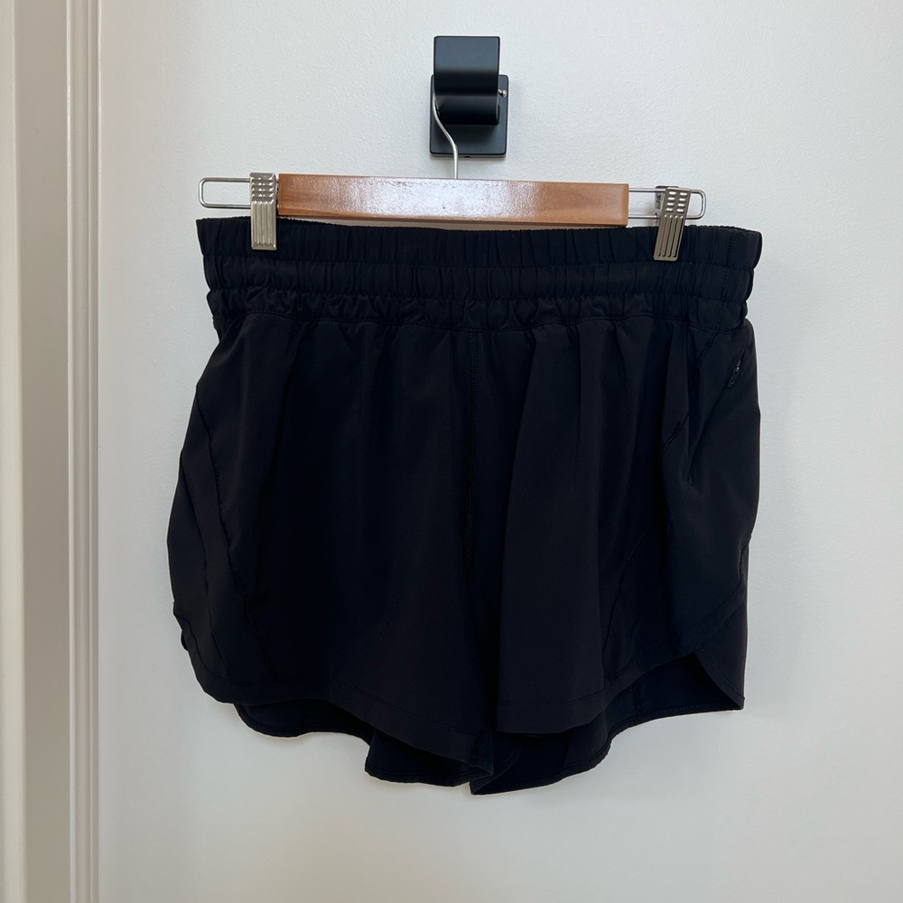 Black LULU Lemon, size ten shorts.